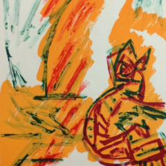 1988 Karel Appel Original Lithograph N7-3
