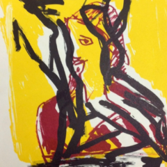 Karel Appel Original Lithograph N7-1 Noise 1988