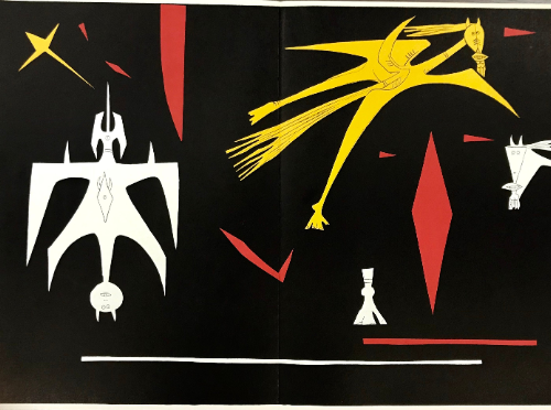 Wifredo Lam, Lithograph DM0352d, Derriere le miroir