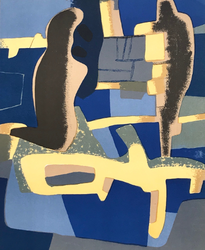 Maurice Esteve, Original Lithograph, Face a Face, XX Siecle 1963