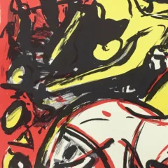Max Kaminski, Original Lithograph N4-2D, Noise 1988