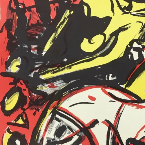 Max Kaminski, Original Lithograph N4-2D, Noise 1988
