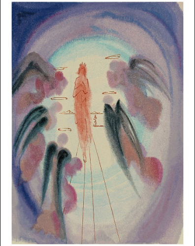 1960 Salvador Dali Woodcut Paradise 24 St John and hope