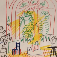 Picasso Sketchbook Carnet de la Californie Lithograph No 2 dated 19/11/1955