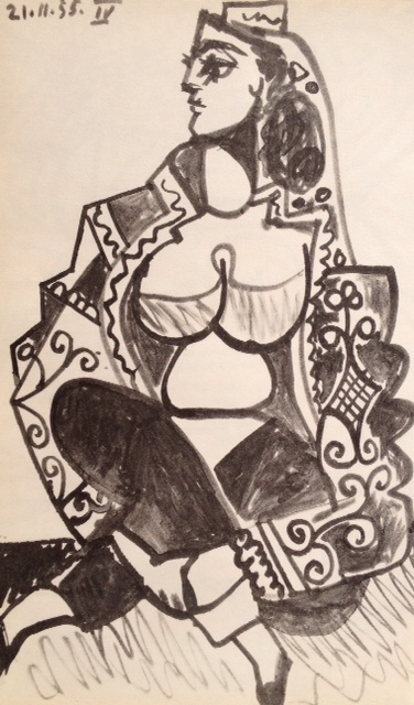 Picasso Sketchbook Lithograph No 4, dated 21/11/1955