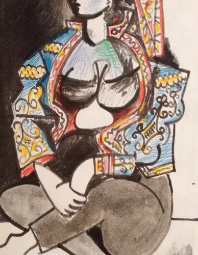 Picasso Sketchbook Carnet de la Californie Lithograph 6 dated 21 /11/1955