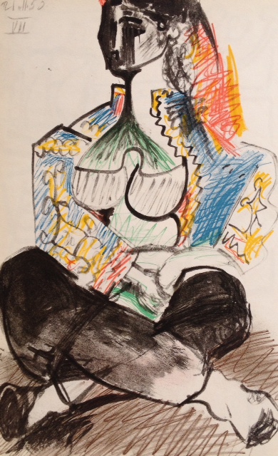 Picasso Sketchbook Carnet de la Californie Lithograph 7 dated 21/11/1955