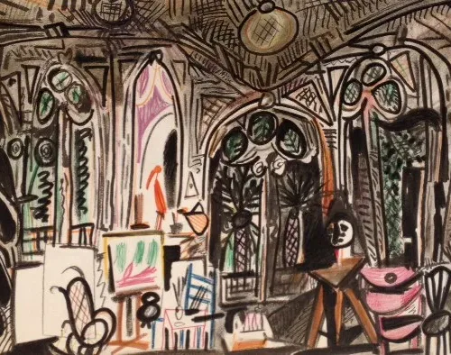 Picasso Sketchbook Lithograph Untitled 1955