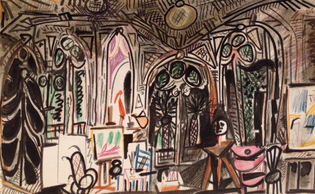 Picasso Sketchbook Lithograph Untitled 1955