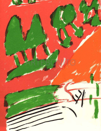 Pierre Nivollet Original Lithograph N10-1 Noise 1988