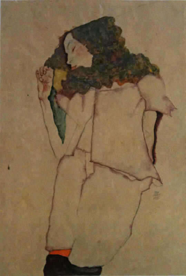 Schiele 18, Lithograph Sleeping Girl, 1968