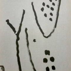 Pierre Tal Coat, Original Lithograph DM09131, Derriere le Niroir 1962