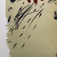 Tapies Antoni Original lithograph DM05175 Maeght 1968