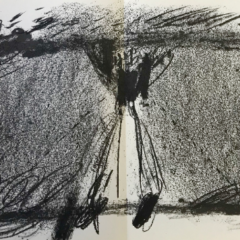 Antoni Tapies Lithograph, DM08175d, Derriere le miroir 1968