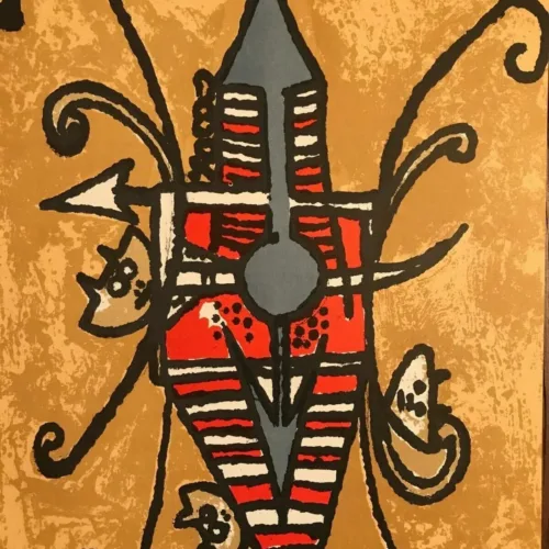 Wifredo Lam Lithograph, L'oiseau du possible, XX Siecle 1975