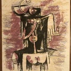Wifredo LAM - Lithograph pour XXe Siecle - 1974