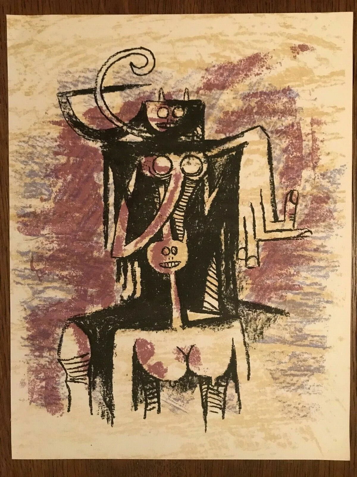 Wifredo LAM - Lithograph pour XXe Siecle - 1974