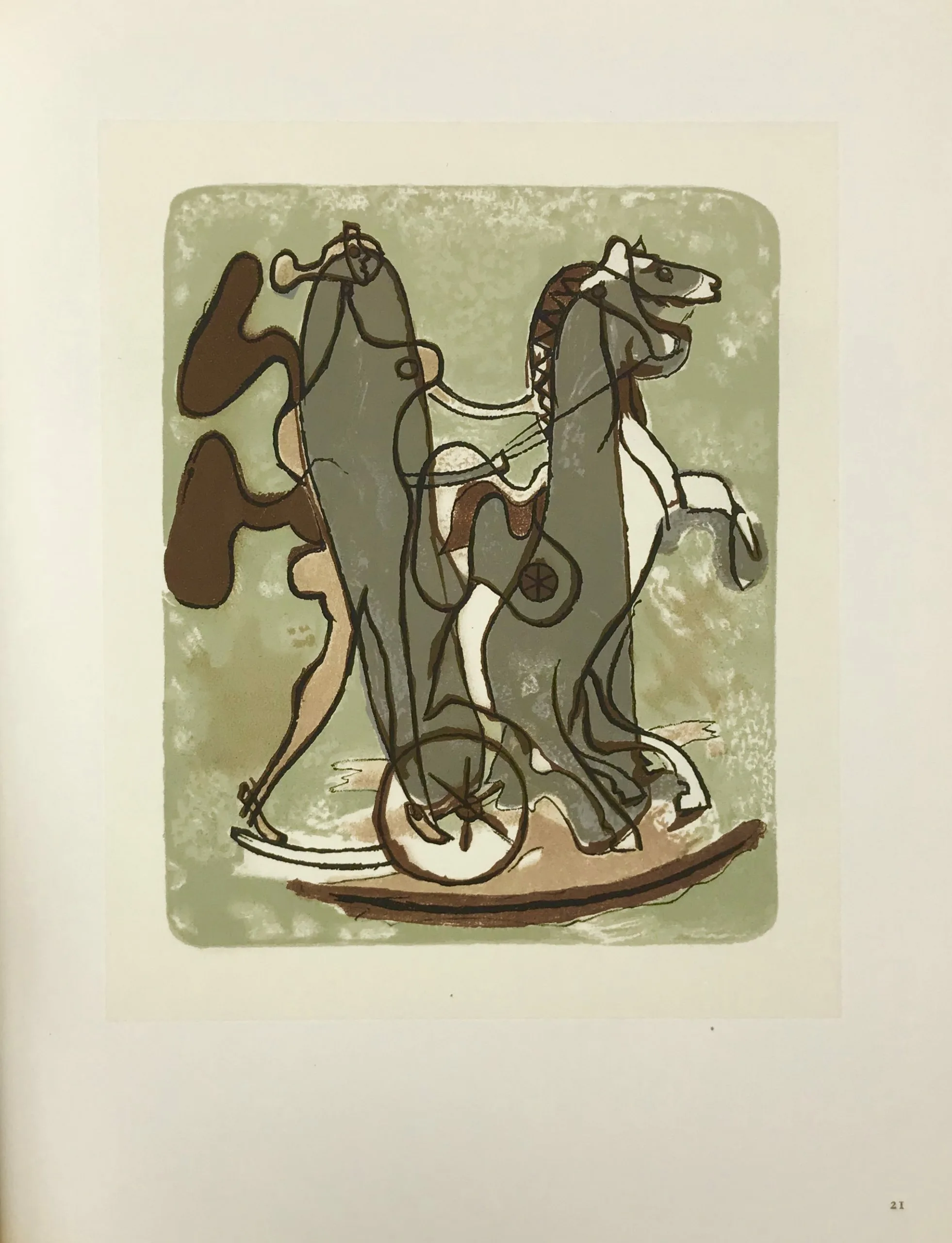 Braque Lithograph "Athenee"1963 Mourlot