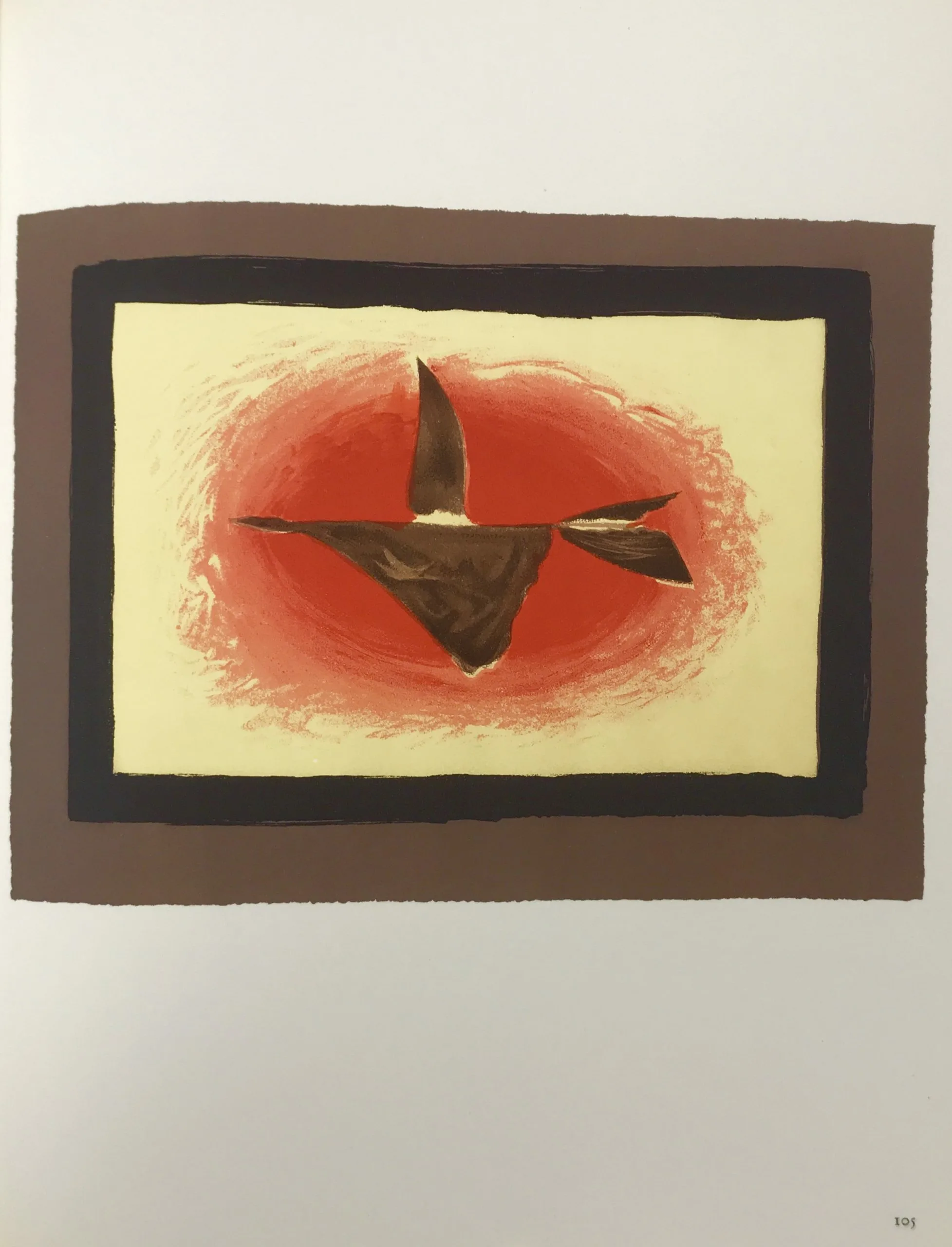 Braque Lithograph "au couchant"1963 Mourlot