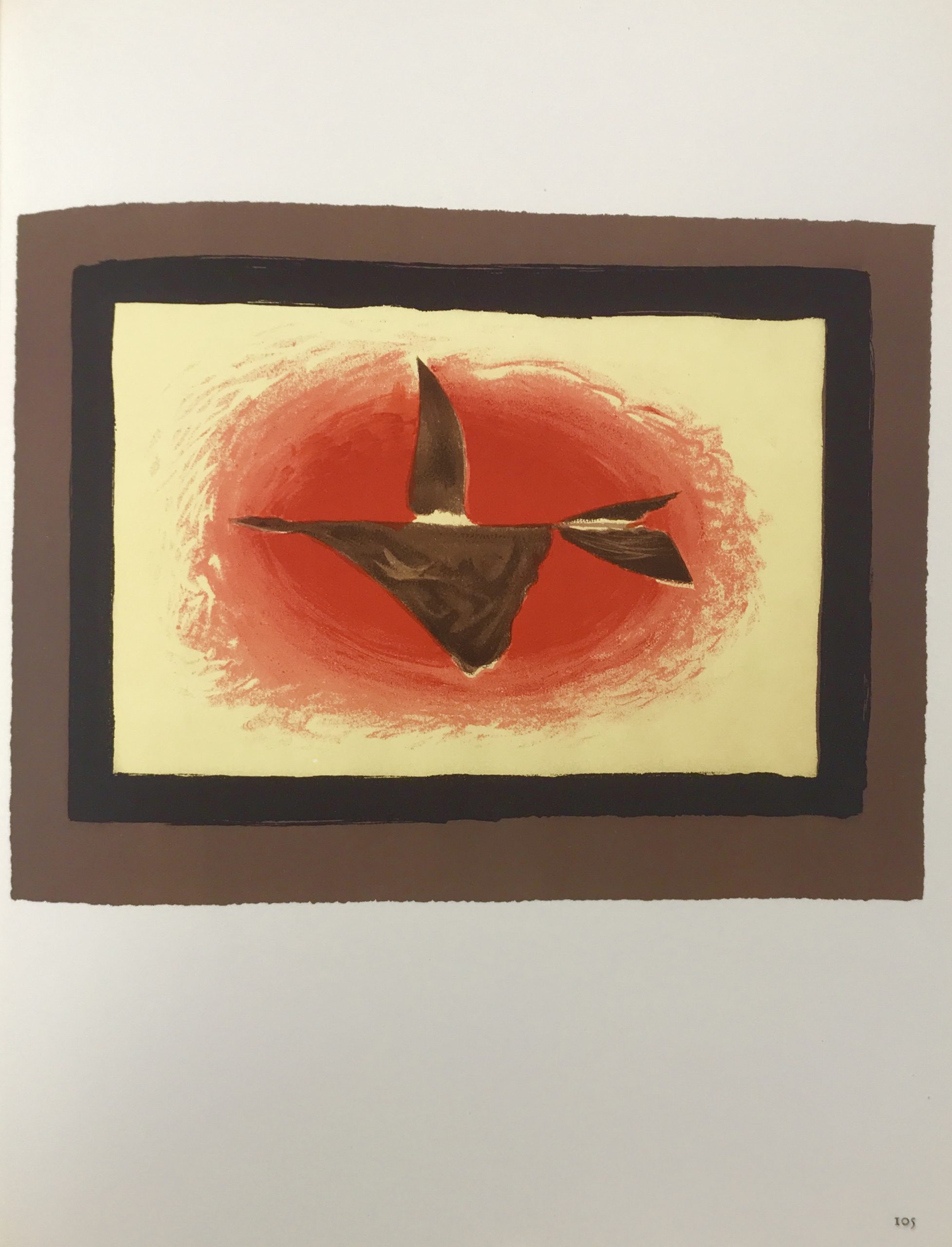 Braque Lithograph "au couchant"1963 Mourlot