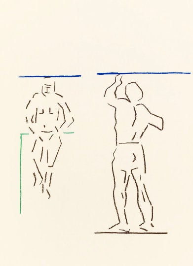Pierre Buraglio Lithograph N10-8, Cezanne 1988