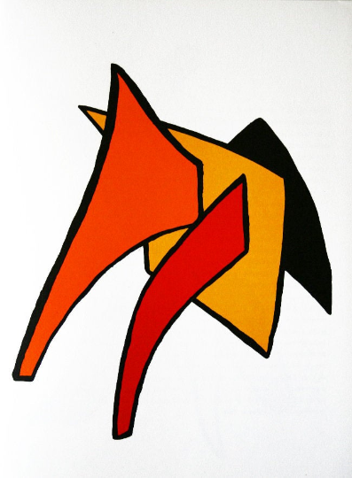 Calder, Original Lithograph, DM03141, Derriere le Miroir 1963