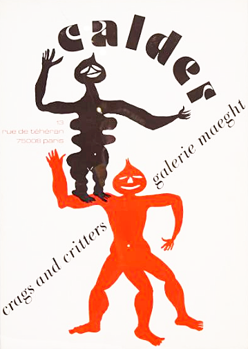 Calder, Poster Lithograph, Crags and Critters