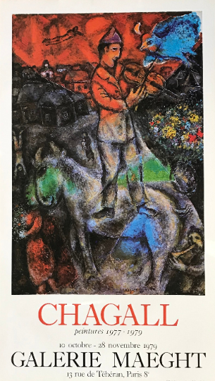 Marc Chagall poster, peintures