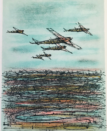 Jean Carzou Original Lithograph17, Mourlot 1962