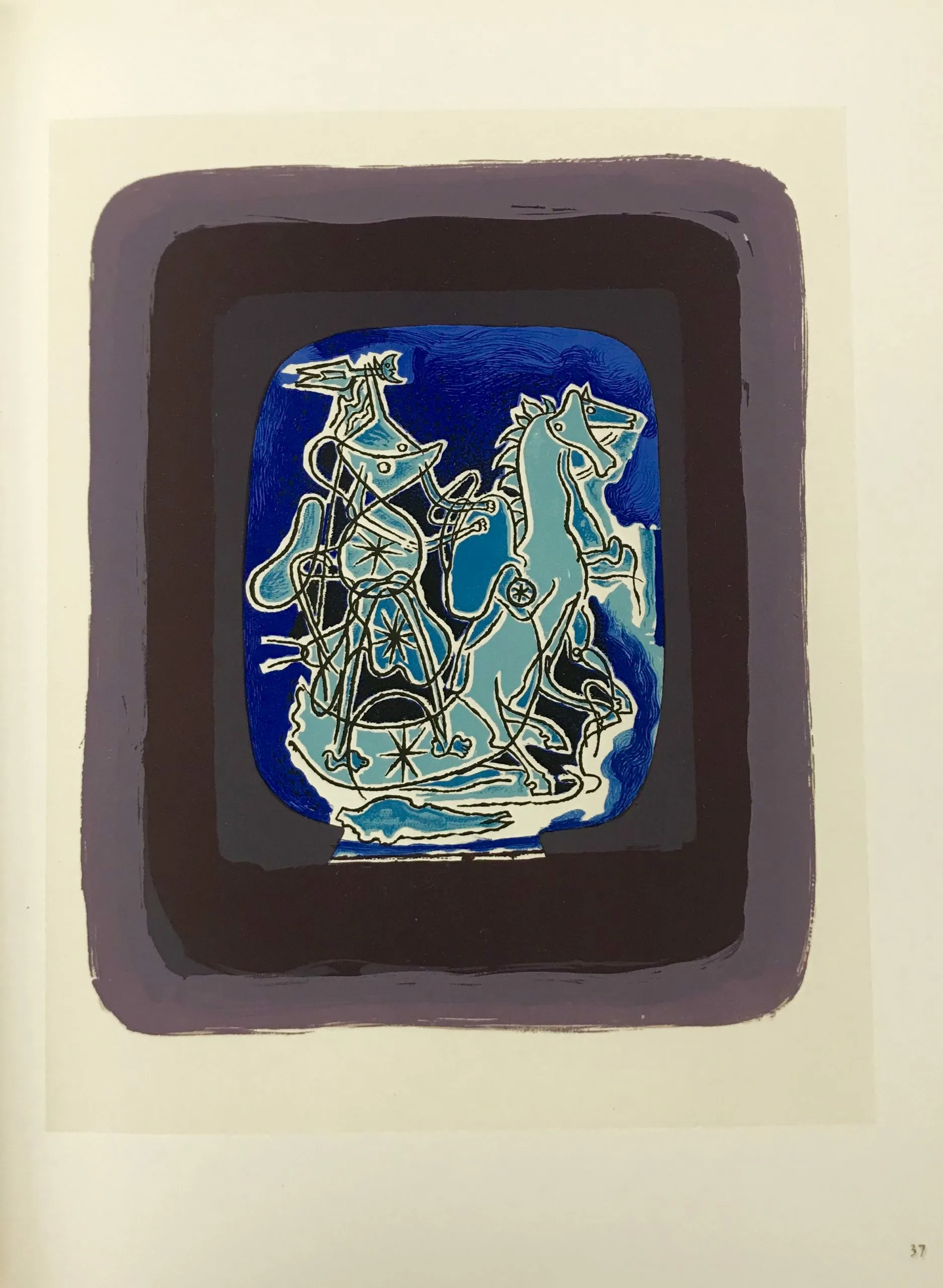 Georges Braque Lithograph p37, Helios 9 Mourlot