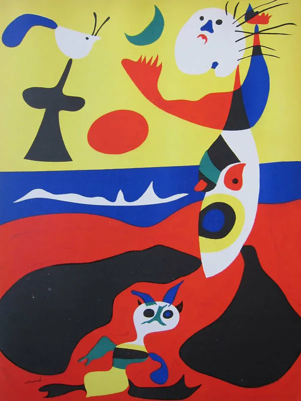 Joan Miro, Lithograph Summer, Verve Revue 1938, Mourlot