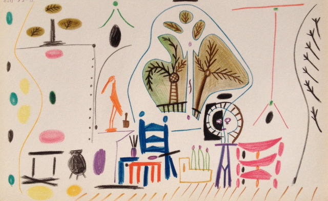 Picasso Sketchbook Lithograph No 2, dated 8/11/1955