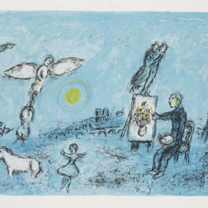Marc Chagall, Original Lithograph, Derriere le miroir
