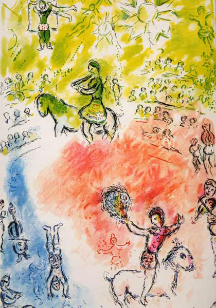 Marc Chagall, La Parade, Derriere le miroir 1981