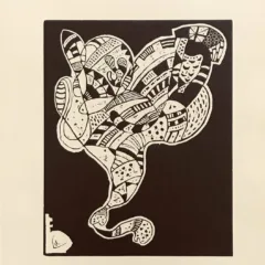 Wassily Kandinsky, Woodcut for Klange 2, XX siecle 1975