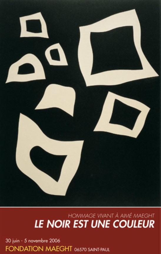 Jean Arp, Poster Constellation 7 blanches sur noir