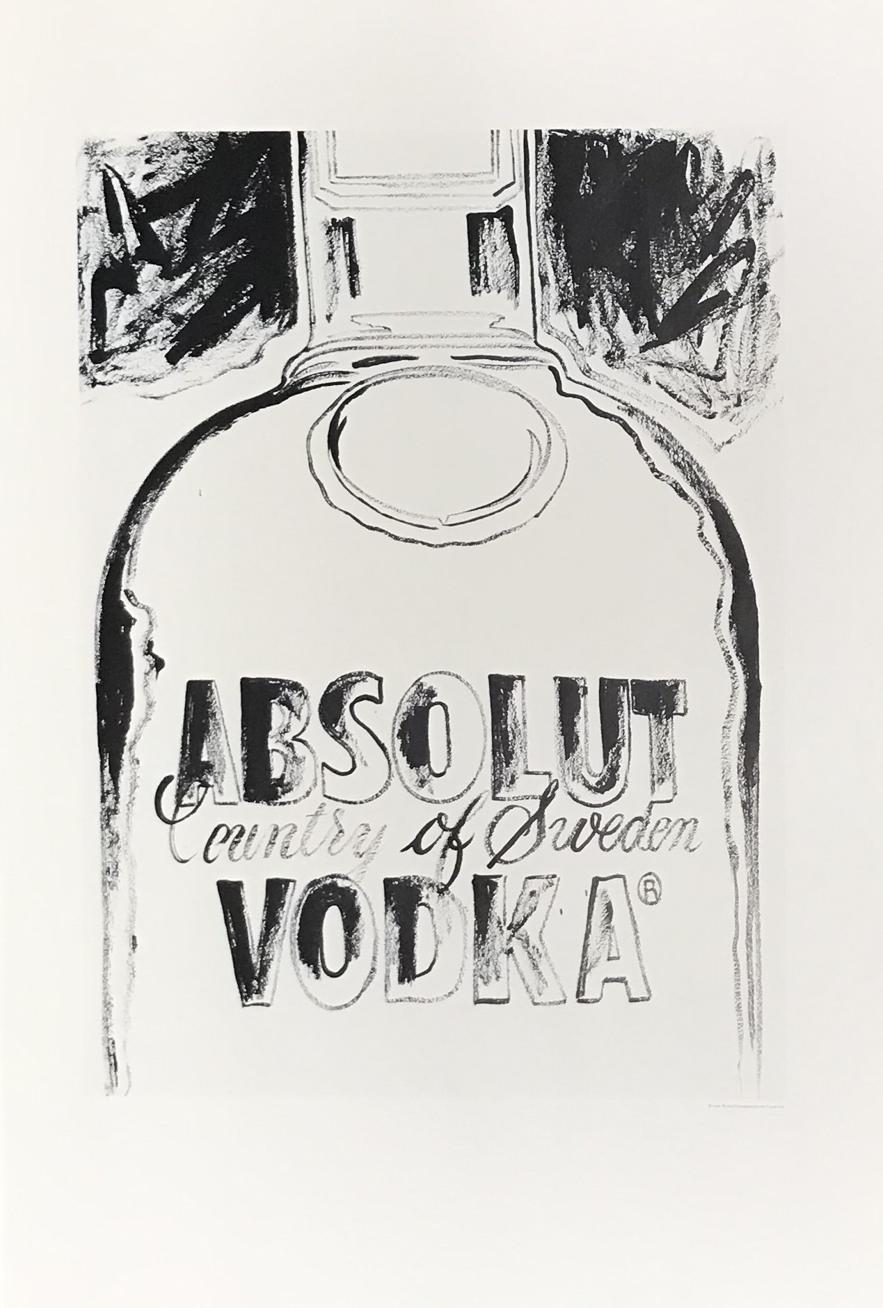 1999 Andy Warhol print Absolut VodKa 3 Pop Art