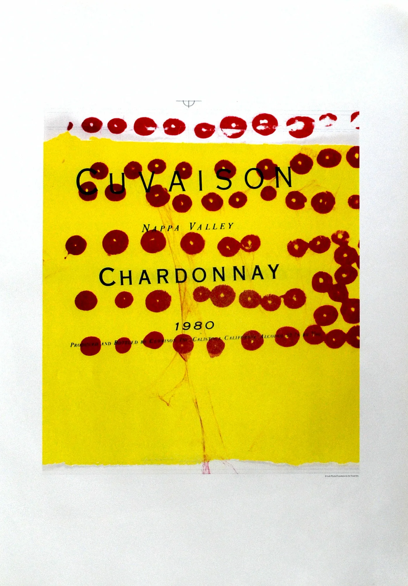 1999 Andy Warhol print Chardonnay 3, Pop Art