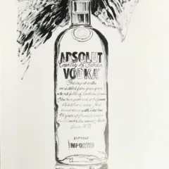 1999 Andy Warhol print, Absolut VodKa 6 Pop Art