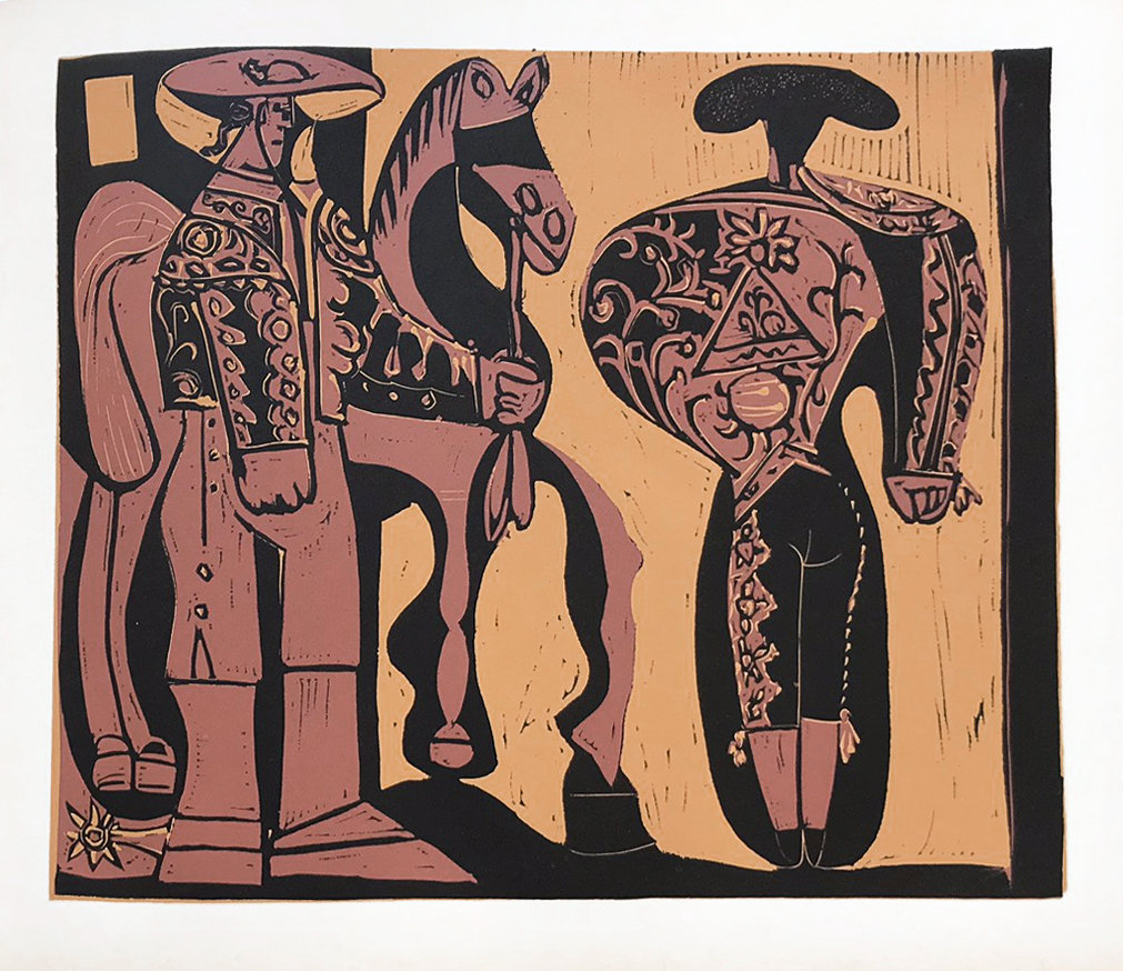 Pablo Picasso Linogravures Picador et taureau, 1962