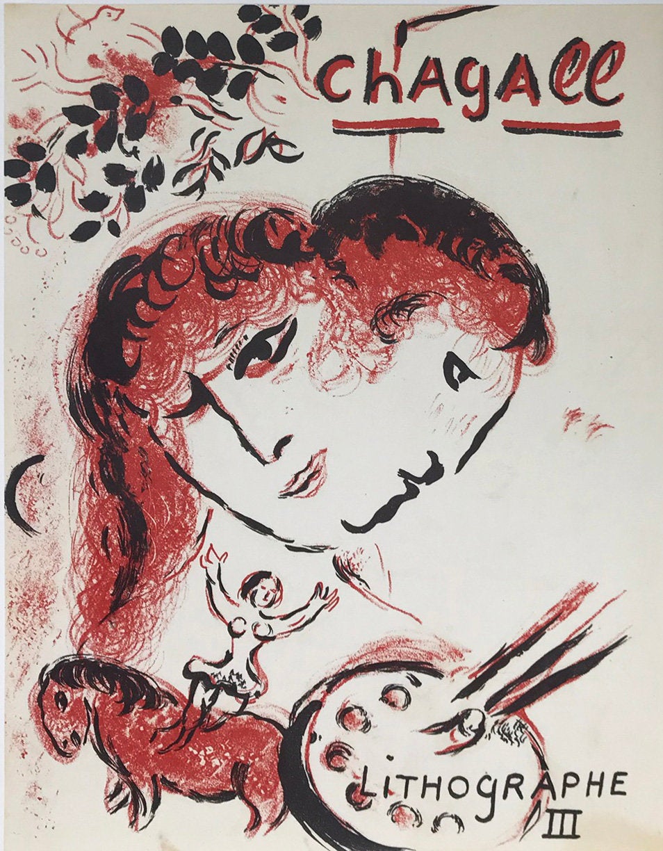 Marc Chagall, Original Lithographs vol 3 cover, Mourlot 1969