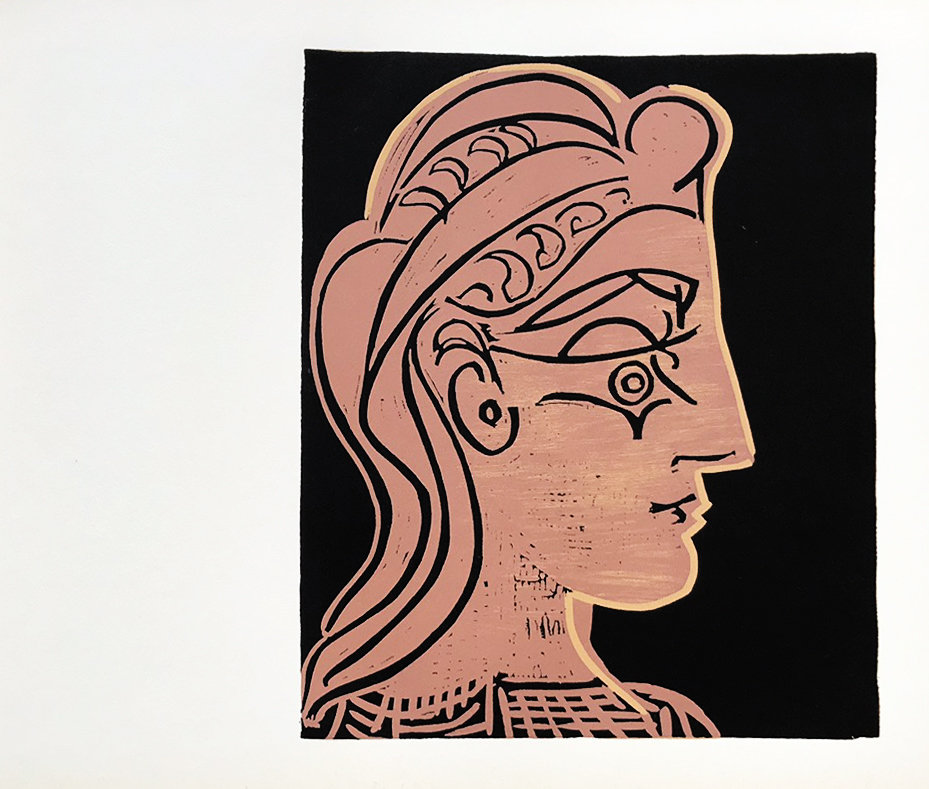 Pablo Picasso 2, Linogravures Tete de femme 1962