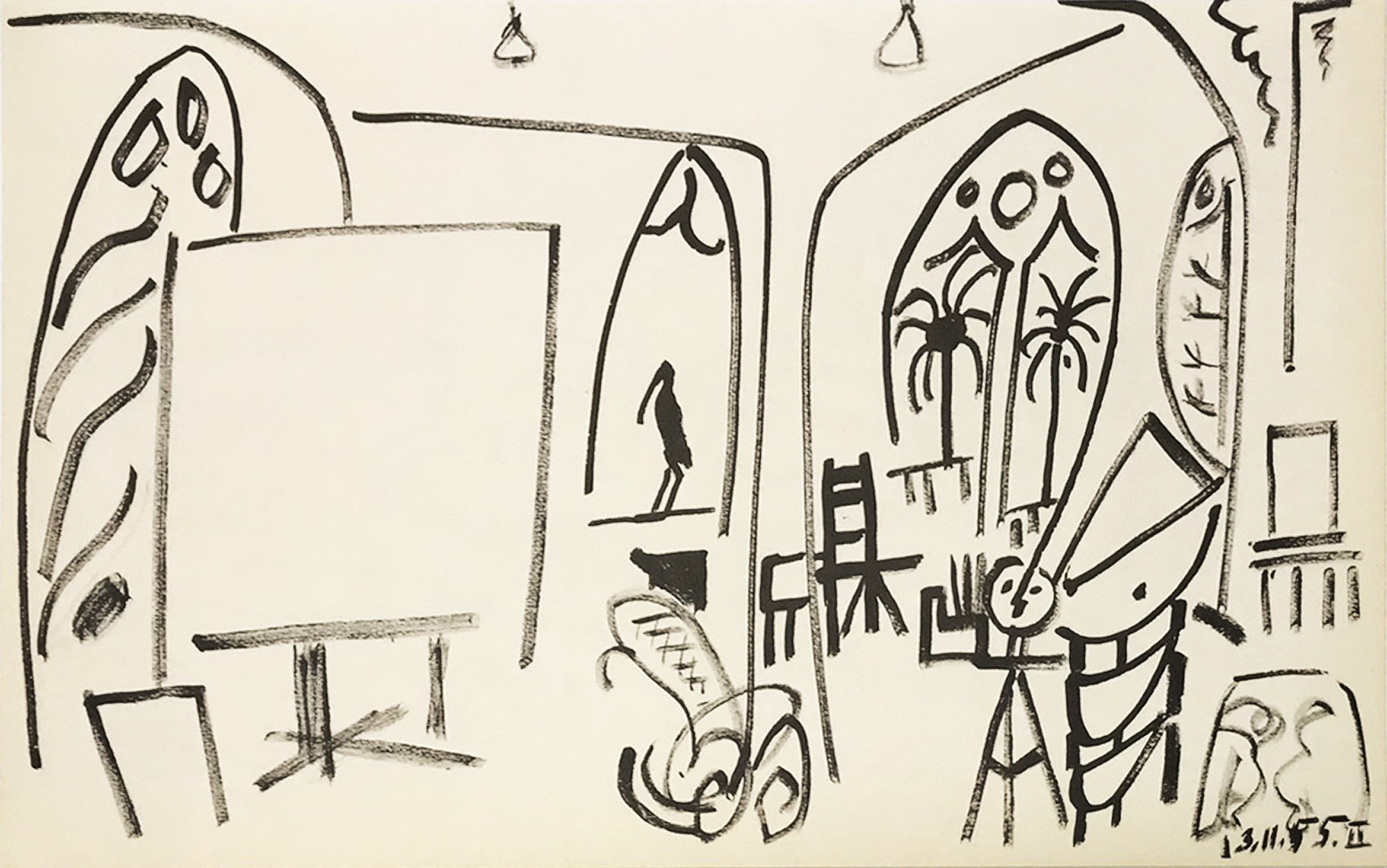 Picasso Sketchbook Lithograph No 2, dated 13/11/1955