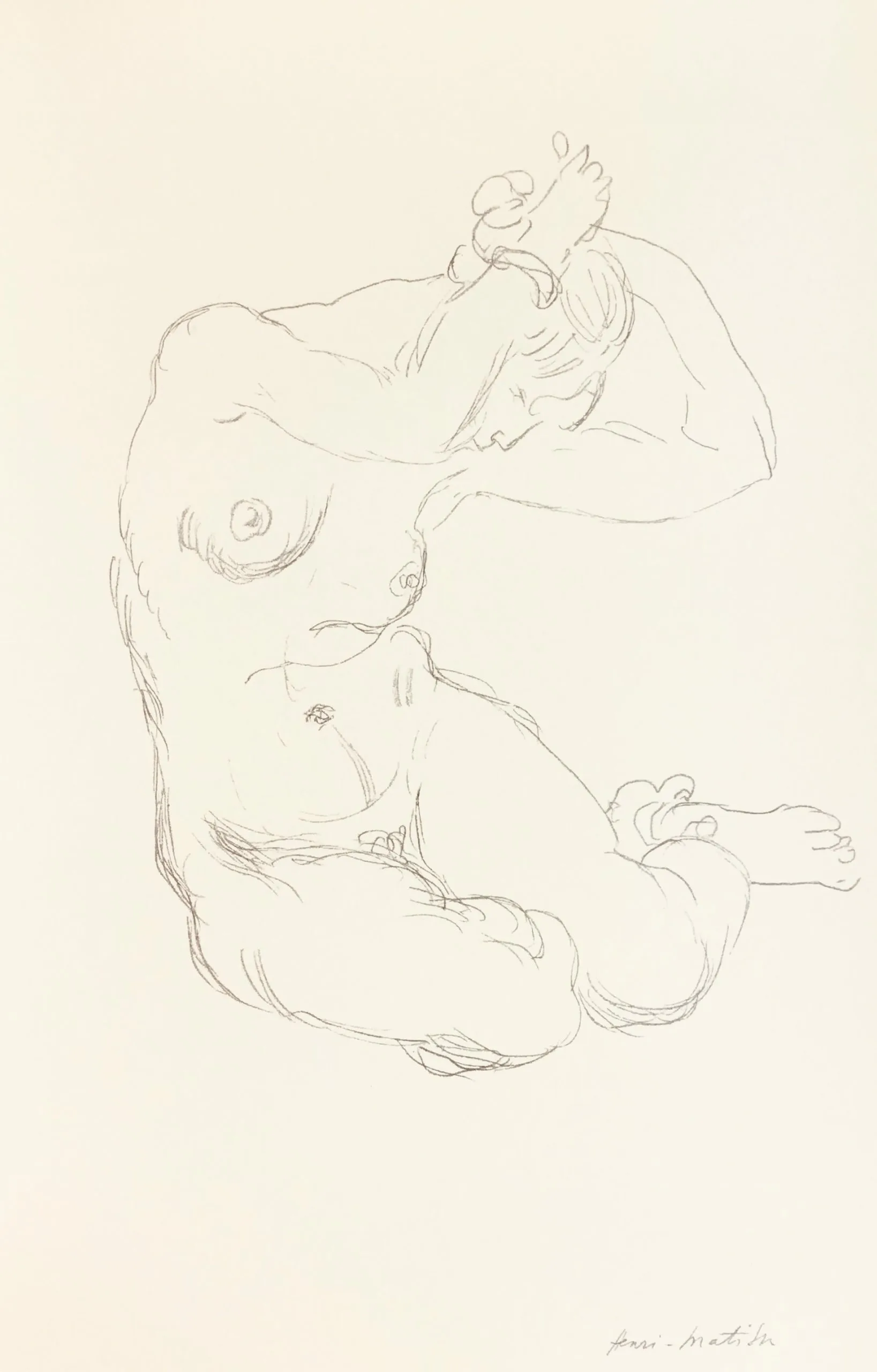 Henri Matisse Lithograph Nu 1918, by Succession 1994