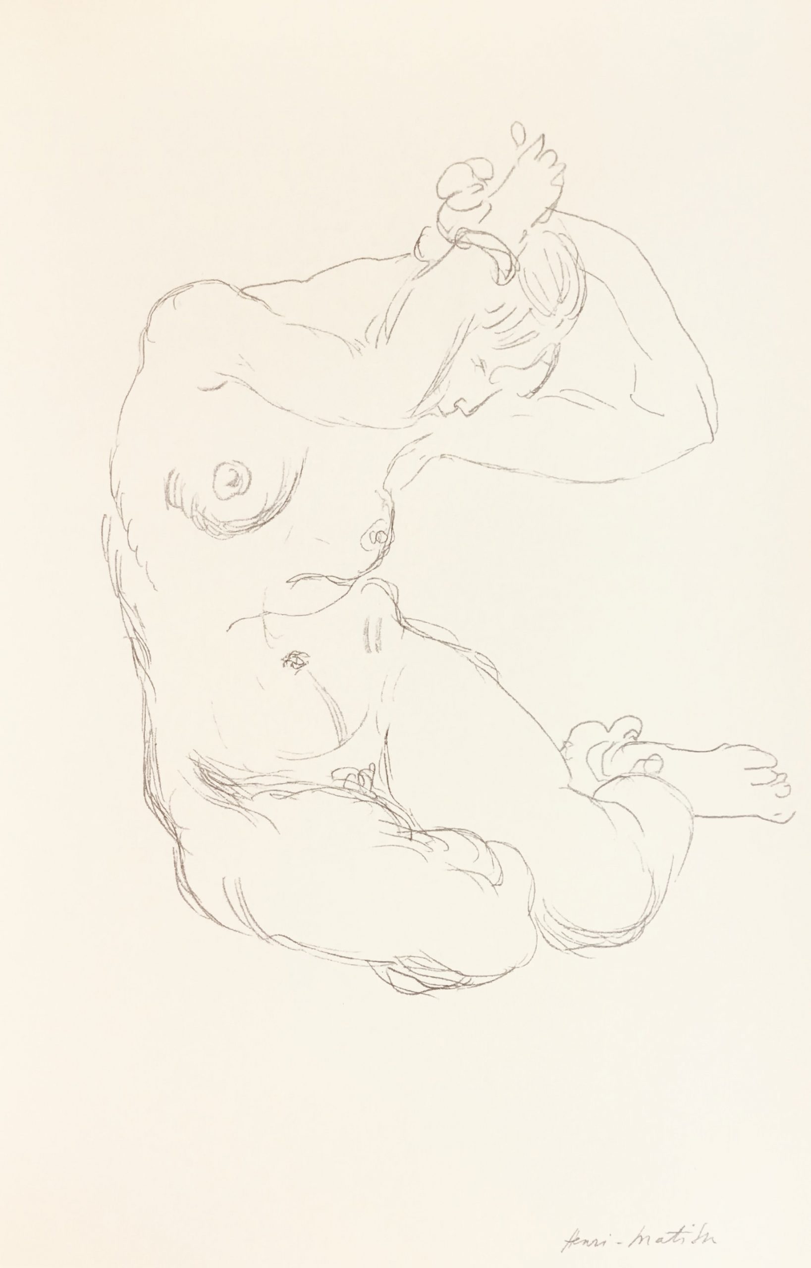Henri Matisse Lithograph Nu 1918, by Succession 1994