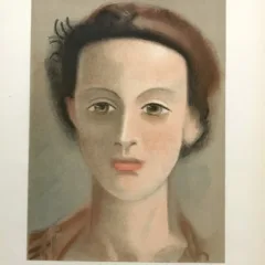 Derain Lithograph Tete de Fille, Verve Revue Artistic 1938