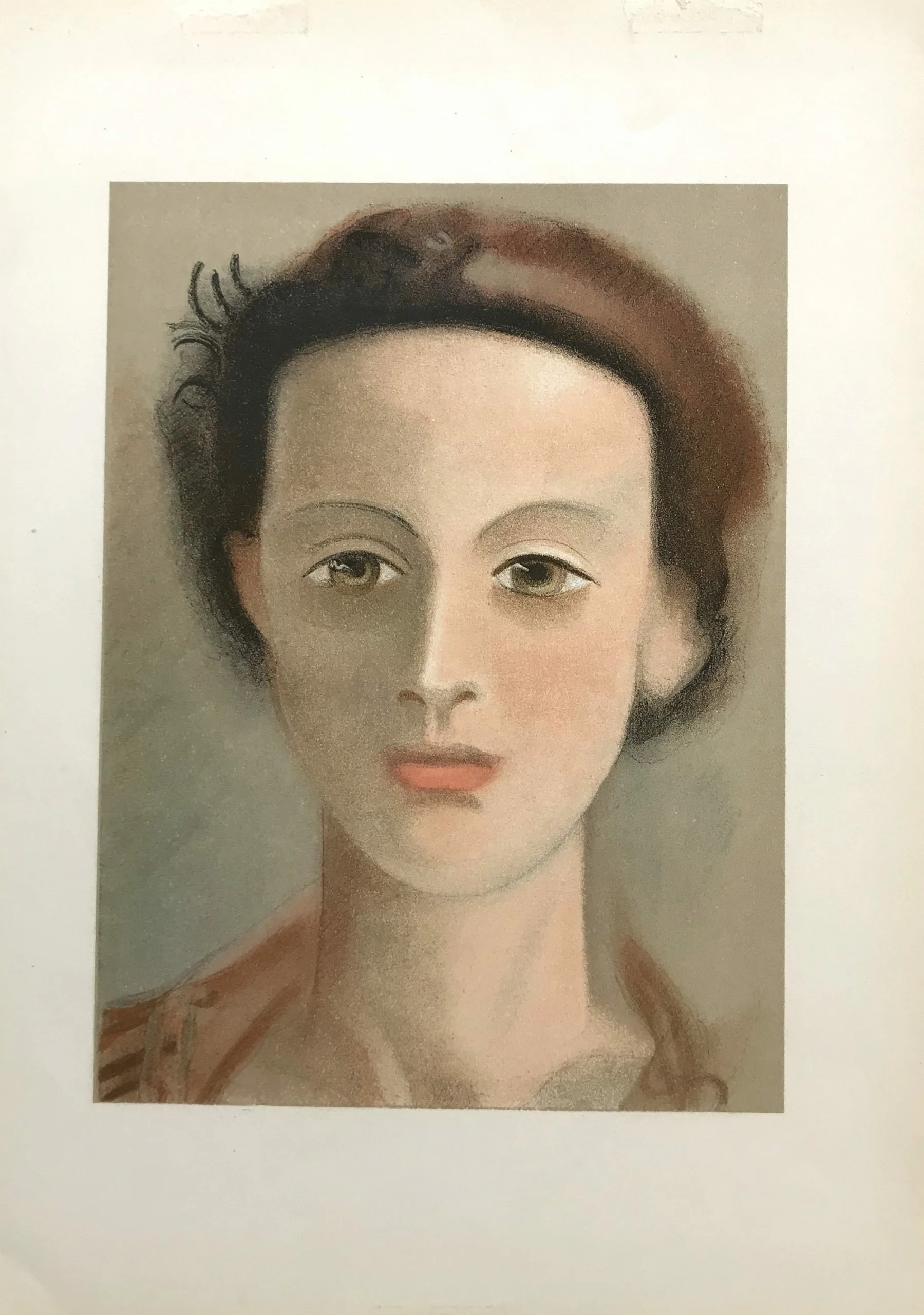 Derain Lithograph Tete de Fille, Verve Revue Artistic 1938