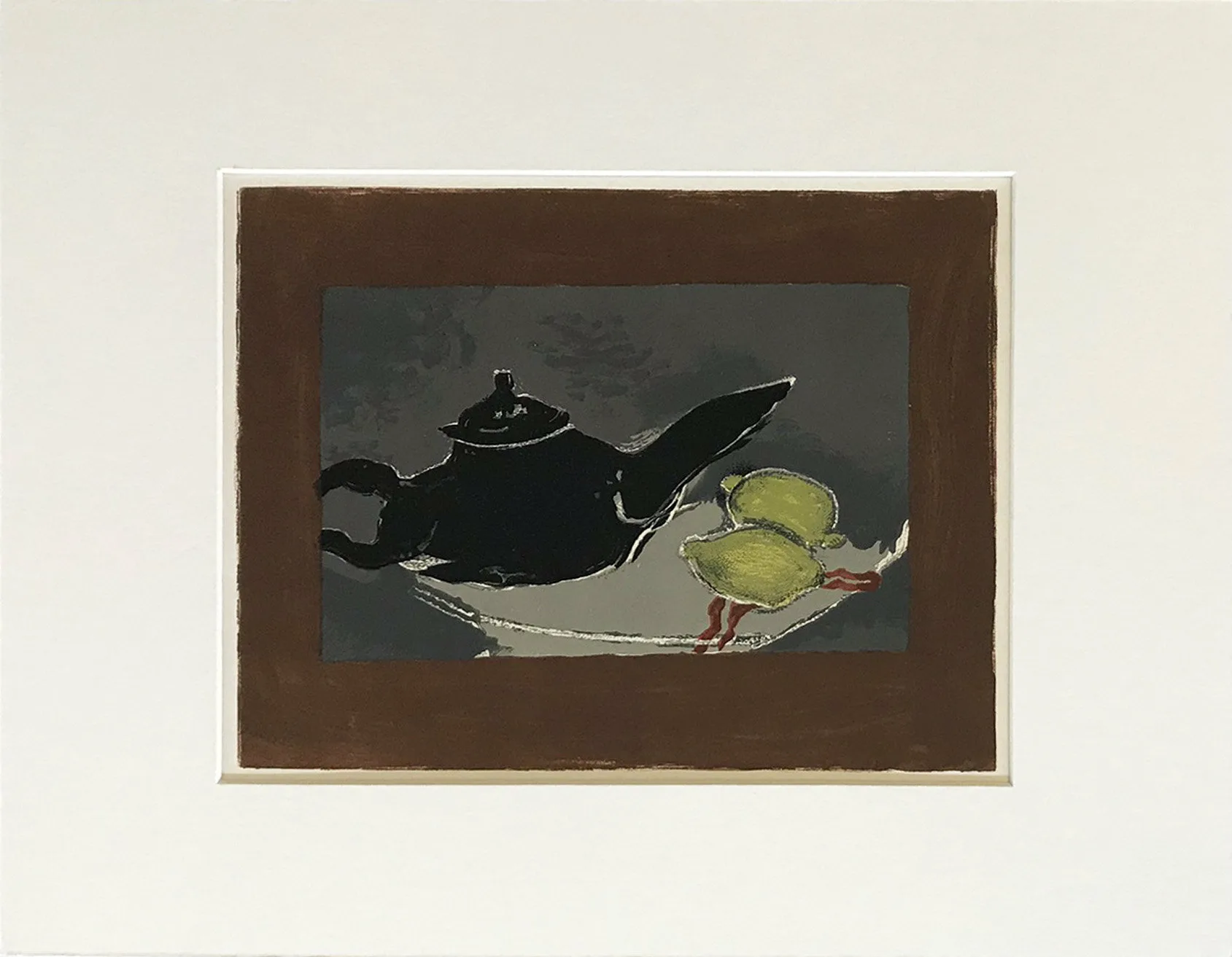 Braque Lithograph p53, Theiere et Citron 1963