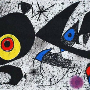 Joan Miro Original Lithograph, XX siecle 1976
