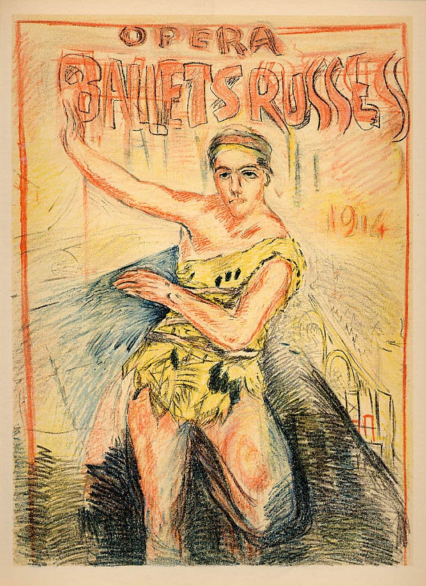 Bonnard Lithograph 143, Affiche pour les Ballets Russe